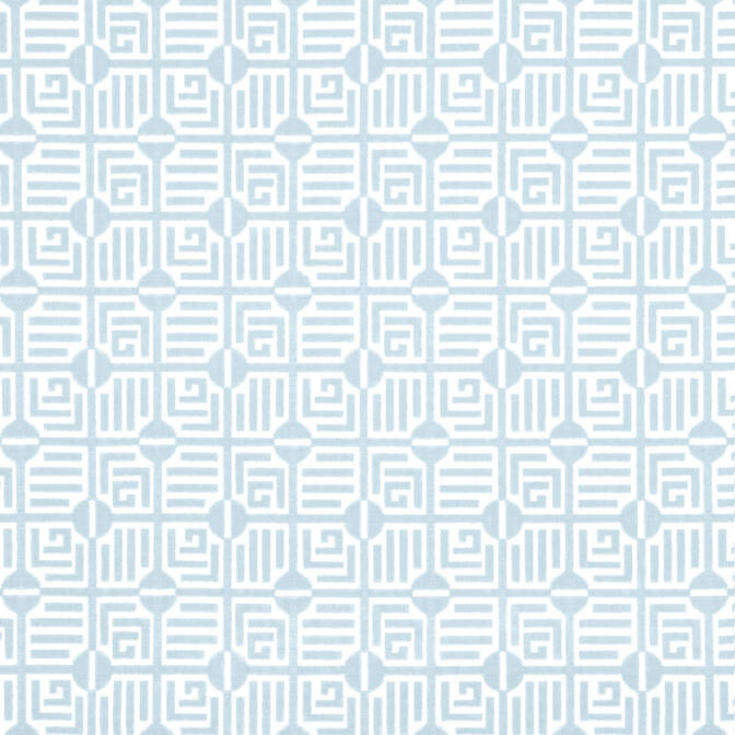 Thibaut Labyrinth Velvet in Spa Blue